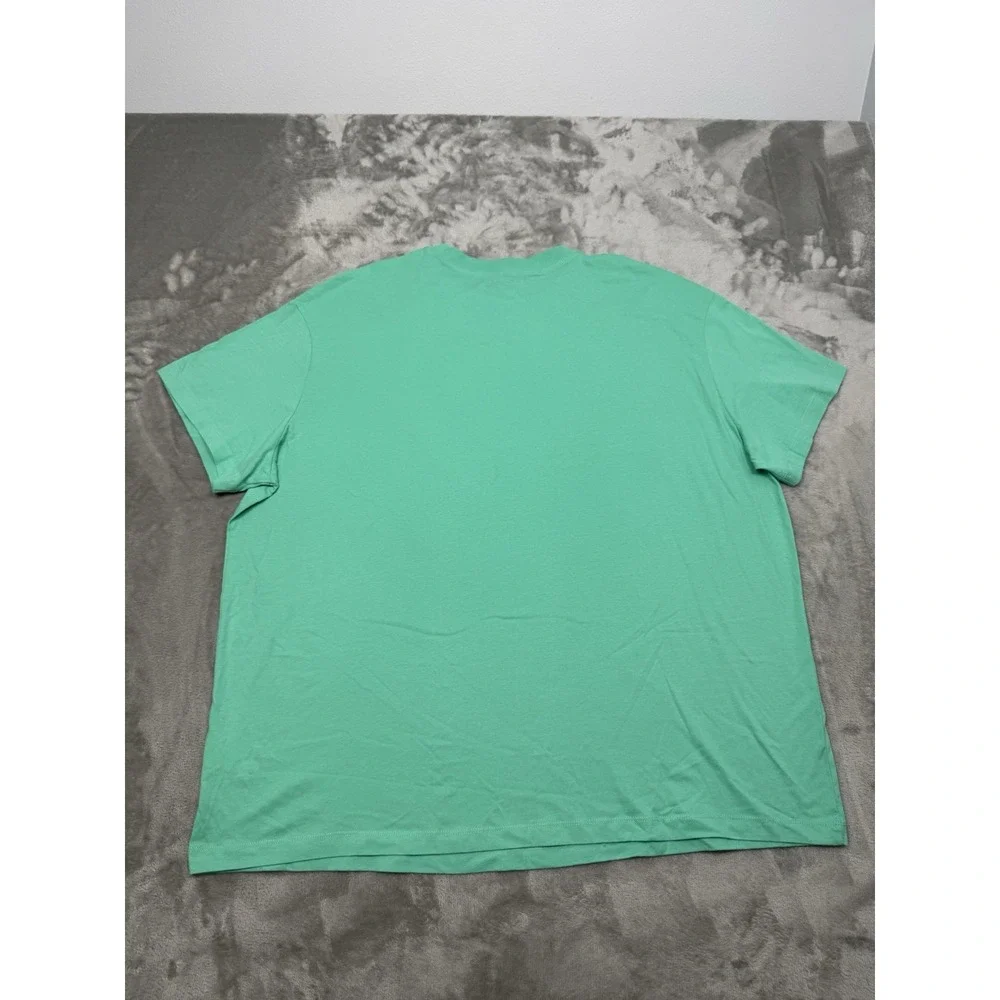 Nike T-Shirt Womens 2XL XXL Teal Green Short Sleeve Tee Center Swoosh Logo Y2K